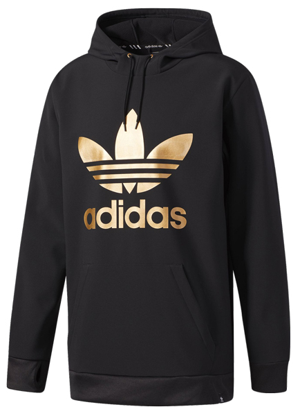 gray and gold adidas sweatshirt